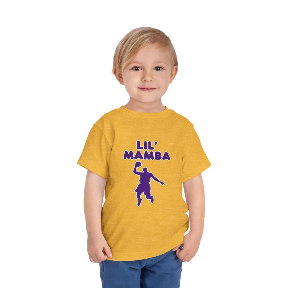 Lil Mamba Toddler Funny Kobe Bryant LA Lakers Fan Baby Shower Gift T Shirt